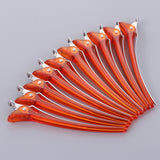 Maxbell 10pcs Duck Sectioning Clips Barber Curl Pin Clip Styling Tools Orange