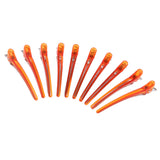 Maxbell 10pcs Duck Sectioning Clips Barber Curl Pin Clip Styling Tools Orange