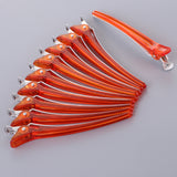 Maxbell 10pcs Duck Sectioning Clips Barber Curl Pin Clip Styling Tools Orange