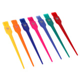 Maxbell 7pcs Salon Hair Dye Coloring Brushes Colorful DIY Highlight Tint Brush Comb S