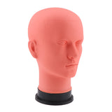 Maxbell Mannequin Head Model Male Pro Cosmetology Wig Making Hat Display Rack Orange