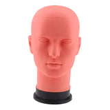 Maxbell Mannequin Head Model Male Pro Cosmetology Wig Making Hat Display Rack Orange