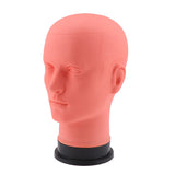 Maxbell Mannequin Head Model Male Pro Cosmetology Wig Making Hat Display Rack Orange