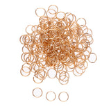 Maxbell 200pcs/Pack 14mm Hair Cuff Clip Rings Decorations Braid Hair Loop Dreadlocks Rose Gold