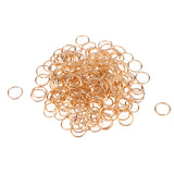 Maxbell 200pcs/Pack 14mm Hair Cuff Clip Rings Decorations Braid Hair Loop Dreadlocks Rose Gold