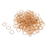 Maxbell 200pcs/Pack 14mm Hair Cuff Clip Rings Decorations Braid Hair Loop Dreadlocks Rose Gold