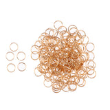 Maxbell 200pcs/Pack 14mm Hair Cuff Clip Rings Decorations Braid Hair Loop Dreadlocks Rose Gold