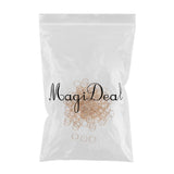 Maxbell 200pcs/Pack 14mm Hair Cuff Clip Rings Decorations Braid Hair Loop Dreadlocks Rose Gold