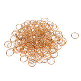 Maxbell 200pcs/Pack 14mm Hair Cuff Clip Rings Decorations Braid Hair Loop Dreadlocks Rose Gold