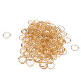 Maxbell 200pcs/Pack 14mm Hair Cuff Clip Rings Decorations Braid Hair Loop Dreadlocks Gold