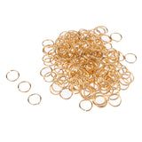 Maxbell 200pcs/Pack 14mm Hair Cuff Clip Rings Decorations Braid Hair Loop Dreadlocks Gold