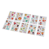 Maxbell 10Pcs Halloween Temporary Body Tattoo Transfer Stikcer for Kids Disposable B