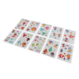 Maxbell 10Pcs Halloween Temporary Body Tattoo Transfer Stikcer for Kids Disposable B