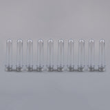 Maxbell 10x 40/50ml Plastic Test Tubes Vial Sample Container with Caps purplish red