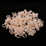 Maxbell Lot 100pcs Silicone Pigment Rings Tattoo Ink Cups Makeup Ring Glue Holder S