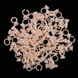 Maxbell Lot 100pcs Silicone Pigment Rings Tattoo Ink Cups Makeup Ring Glue Holder S