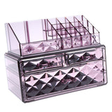 Maxbell Acrylic Cosmetic Organizer Lipstick Polishes Display Jewelry Storage Box Purple A