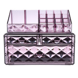 Maxbell Acrylic Cosmetic Organizer Lipstick Polishes Display Jewelry Storage Box Purple A