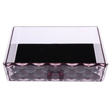 Maxbell Acrylic Cosmetic Organizer Lipstick Polishes Display Jewelry Storage Box Purple A