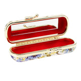 Maxbell Beauty Design Lipstick Lip Gloss Case Storage Box Balm Holder with Mirror Retro C