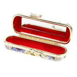 Maxbell Beauty Design Lipstick Lip Gloss Case Storage Box Balm Holder with Mirror Retro C