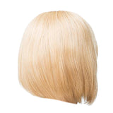 Maxbell Gold Human Hair Wig Short Straight Bob Style Cosplay Party Wigs for Women