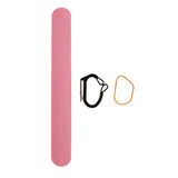 Maxbell Portable Self Adhesive Wristband Hairstyling Elastic Hair Rubber Band Holder Pink