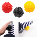 Maxbell Acupuncture Massager Body Palm Feet Muscle Relief Spiky Massage Ball Yellow
