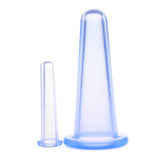 Maxbell 4 Pieces Silicone Anti Cellulite Massage Vacuum Cupping Body Facial Cups Set Blue