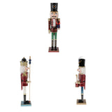 Maxbell Wooden Nutcracker Solider Figures Model Puppet Doll Home Decor Style1