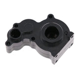 Maxbell 2 Pieces Aluminum Gearbox Housing Parts for AXIAL SCX10 4WD Accessory Black