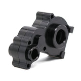 Maxbell 2 Pieces Aluminum Gearbox Housing Parts for AXIAL SCX10 4WD Accessory Black