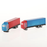 Maxbell 2Pcs Bus Models Container Truck Figure Models Building Scenery Layout 1:150