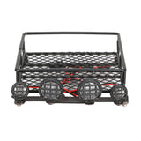 Maxbell 1/10 RC Car Buggy Truck Metal Roof Rack Led Lights for Axial 90046 D90 etc.