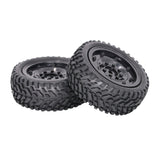 Maxbell 2xRubber Wheel Tire Tyres for 1/16 On Road RC Racing Drift Car Upgrade Parts