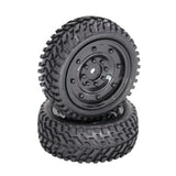 Maxbell 2xRubber Wheel Tire Tyres for 1/16 On Road RC Racing Drift Car Upgrade Parts