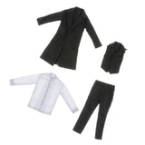 Maxbell 1/6 Scale Male Gothic Costume Suit For 12'' Male Figures Accessories Black