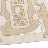 Maxbell 1/350 Wooden German Bismarck Battleship Warship Deck WWII Unassembled Kits