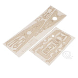 Maxbell 1/350 Wooden German Bismarck Battleship Warship Deck WWII Unassembled Kits