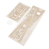 Maxbell 1/350 Wooden German Bismarck Battleship Warship Deck WWII Unassembled Kits
