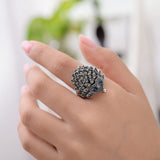 Maxbell Ancient Ring Party Hedgehog Opening Wedding Ring for Women Rings Jewelry 9