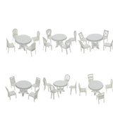 Maxbell 1/20 Scale Table and Chairs Furniture Model Building Kits Sand Table Accs A