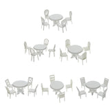 Maxbell 1/20 Scale Table and Chairs Furniture Model Building Kits Sand Table Accs A