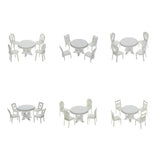 Maxbell 1/20 Scale Table and Chairs Furniture Model Building Kits Sand Table Accs A
