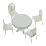 Maxbell 1/20 Scale Table and Chairs Furniture Model Building Kits Sand Table Accs A
