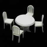 Maxbell 1/20 Scale Table and Chairs Furniture Model Building Kits Sand Table Accs A