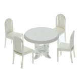 Maxbell 1/20 Scale Table and Chairs Furniture Model Building Kits Sand Table Accs A