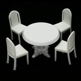 Maxbell 1/20 Scale Table and Chairs Furniture Model Building Kits Sand Table Accs A