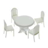 Maxbell 1/20 Scale Table and Chairs Furniture Model Building Kits Sand Table Accs A