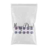 Maxbell Multi-sided Dice Polyhedron Dice D12 for D&D TRPG Table Game Purple+Blue
